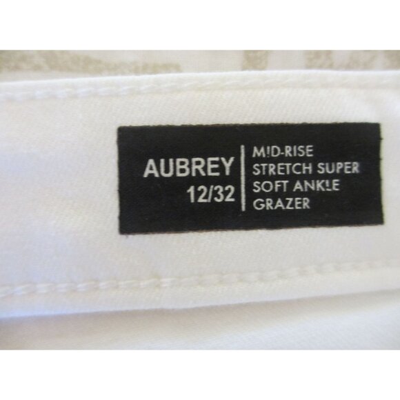 BUFFALO BY DAVID BRITTON AUBREY WHITE MID RISE STRETCH SUPER SOFT ANKLE JEANS 12 - Picture 7 of 8